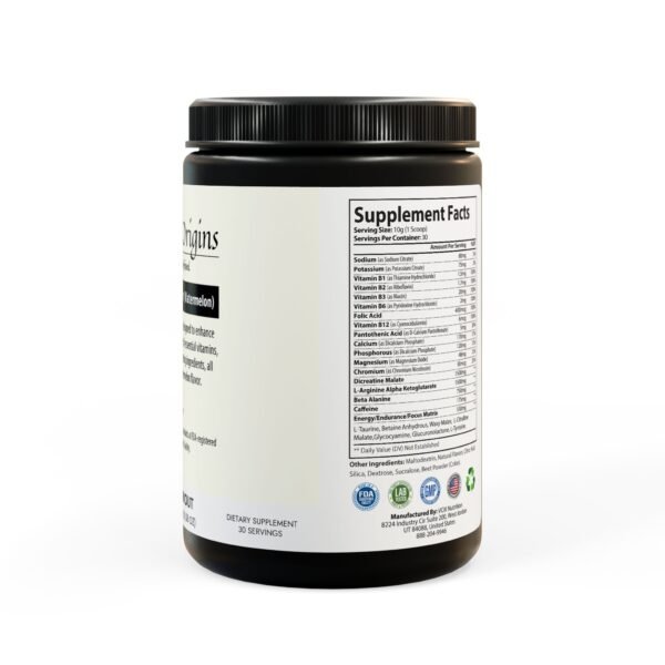 Pre-Workout Supplement, Watermelon (300g, 10.58oz) - Image 3