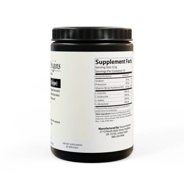 BCAA Supplement, Grape (325g, 11.46oz, 50 servings) - Image 3